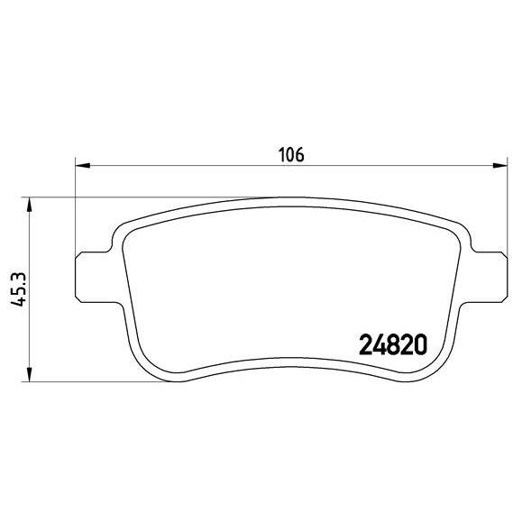 4 Plaquettes De Frein Brembo P68041