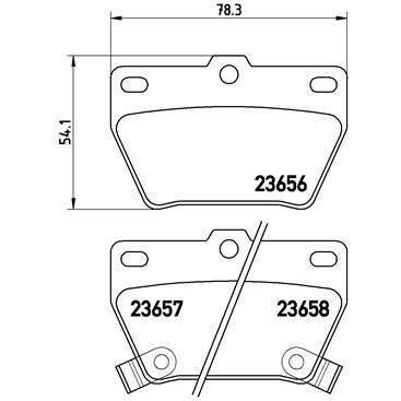 4 Plaquettes De Frein Brembo P83057