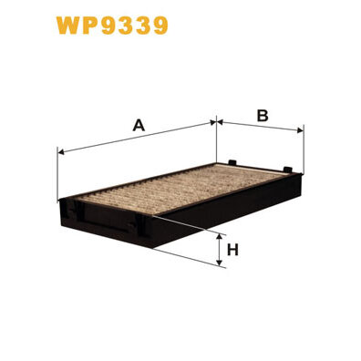 Filtre D'habitacle Charbon Actif Wix Filters Wp9339