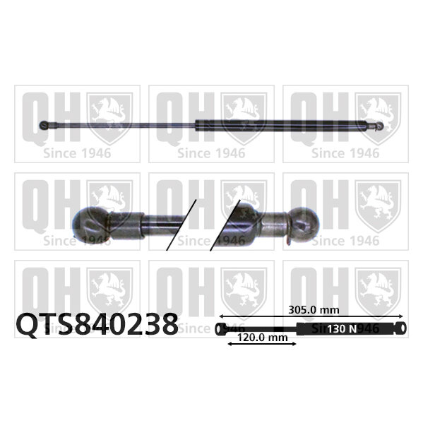 Vérin De Coffre Quinton Hazell Qts840238