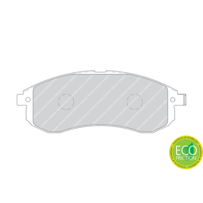 4 Plaquettes De Frein Ferodo Fdb1702