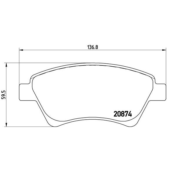 4 Plaquettes De Frein Brembo P68034