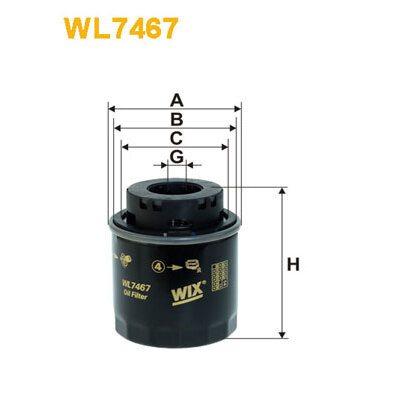 Filtre À Huile Wix Wl7467