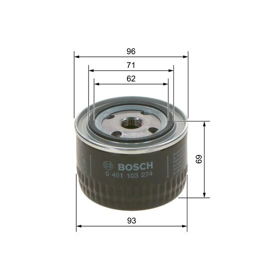 Filtre À Huile Bosch 0451103274