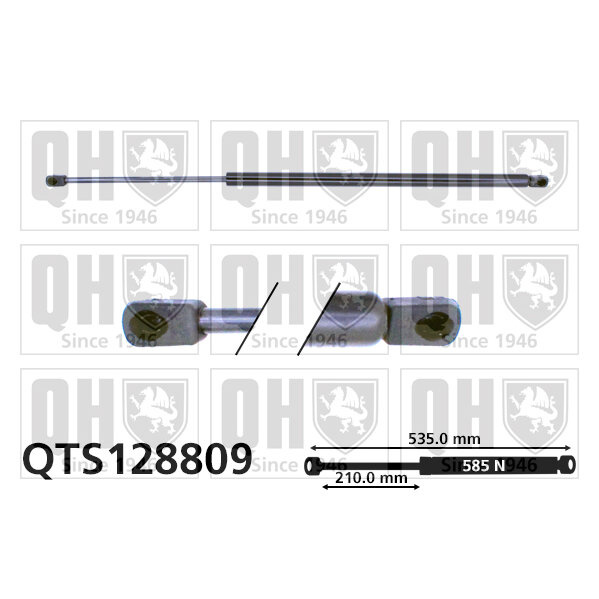 Vérin De Coffre Quinton Hazell Qts128809