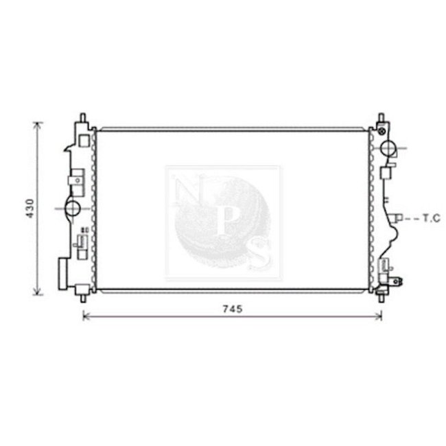 RadiateurDe Refroidissement Nps D156o25