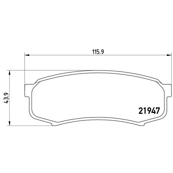 4 Plaquettes De Frein Brembo P83024