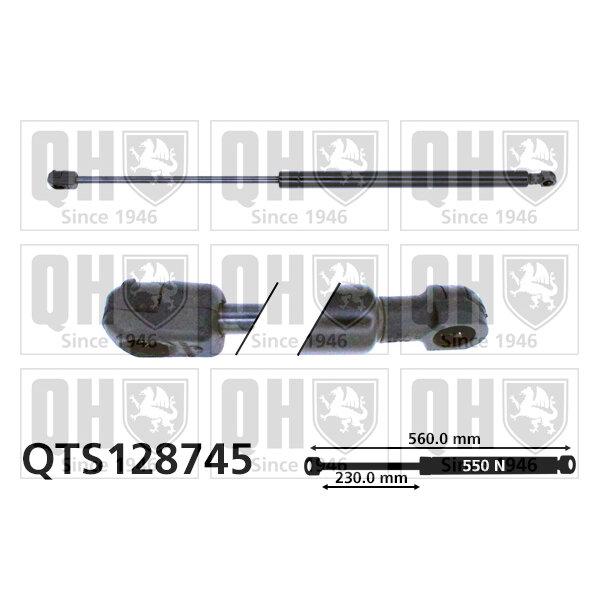 Vérin De Coffre Quinton Hazell Qts128745