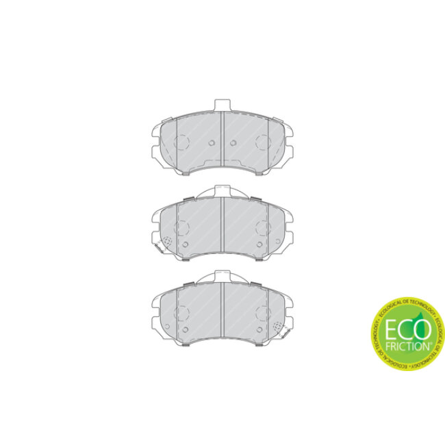 4 Plaquettes De Frein Ferodo Fdb4303