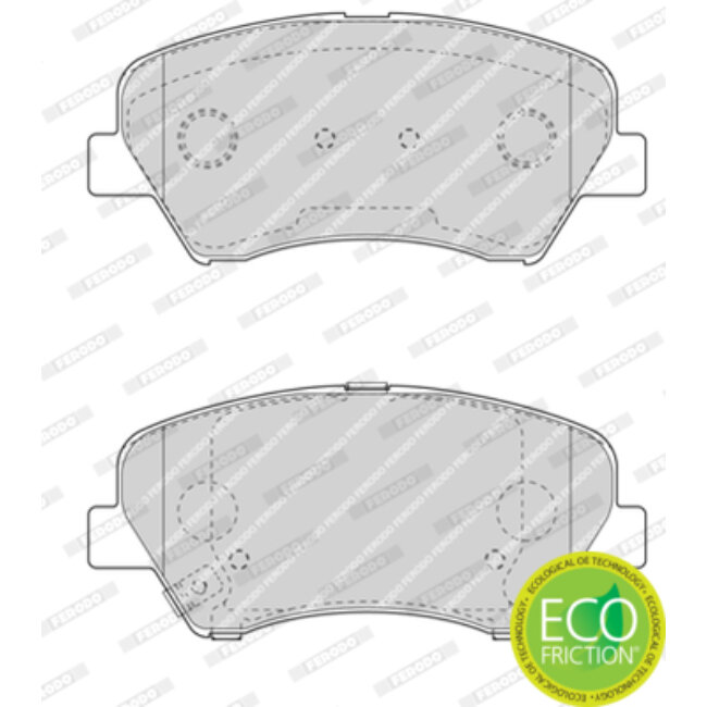 4 Plaquettes De Frein Ferodo Fdb4613