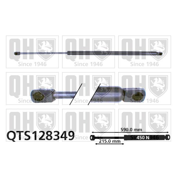 Vérin De Coffre Quinton Hazell Qts128349