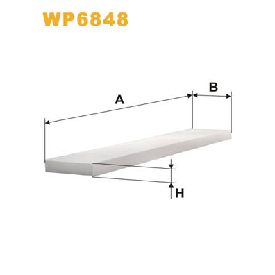 Filtre D'habitacle Standard Wix Filters Wp6848