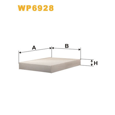 Filtre D'habitacle Standard Wix Filters Wp6928