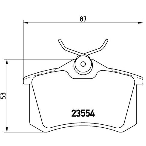 4 Plaquettes De Frein Brembo P85017