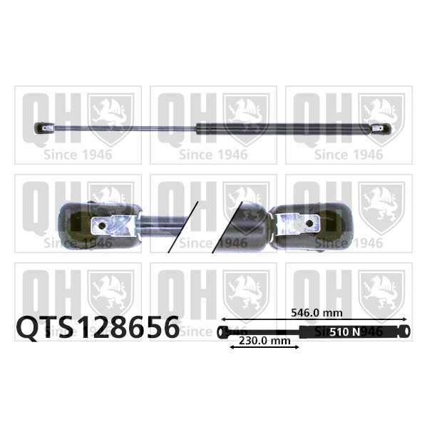 Vérin De Coffre Quinton Hazell Qts128656