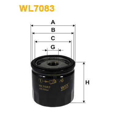 Filtre À Huile Wix Wl7083
