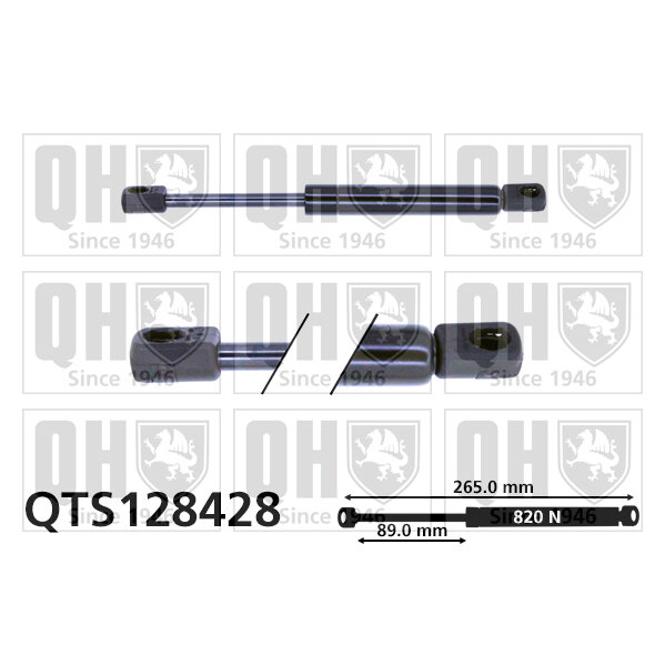 Vérin De Coffre Quinton Hazell Qts128428