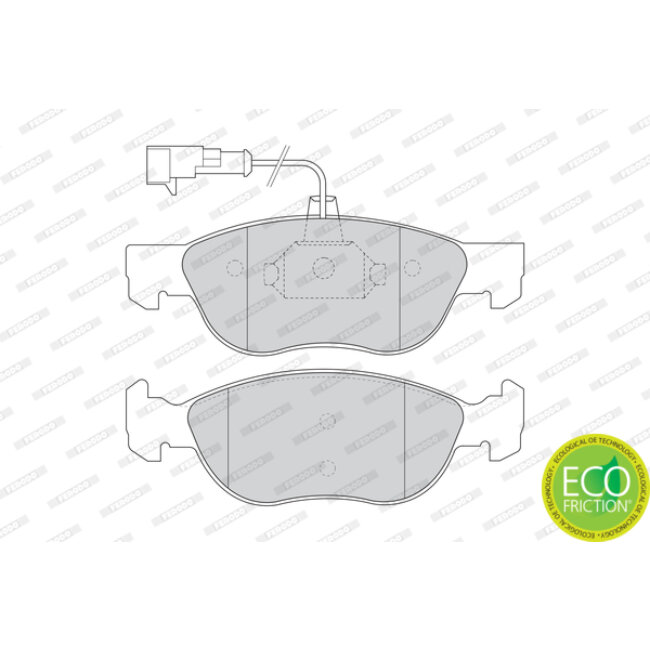 4 Plaquettes De Frein Ferodo Fdb1137