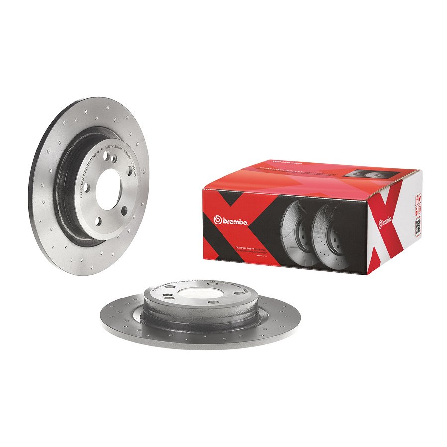 2 Disques De Frein Brembo Xtra Vernis Uv 08.b348.4x