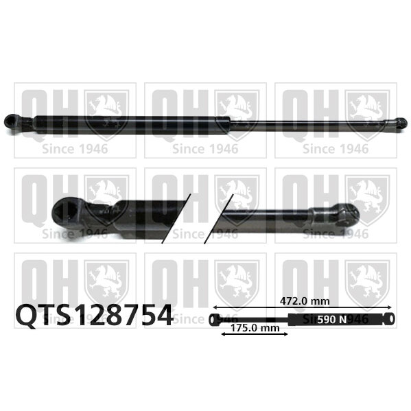 Vérin De Coffre Quinton Hazell Qts128754