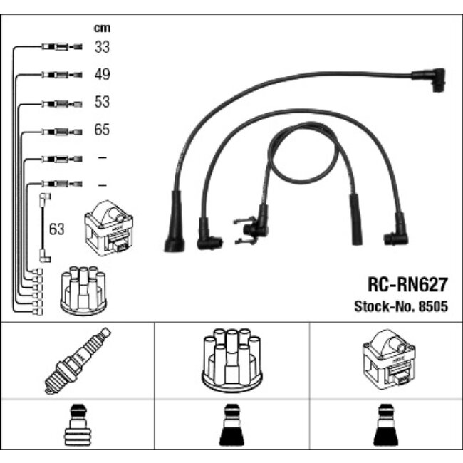 Faisceau D'allumage Ngk Rc-rn627