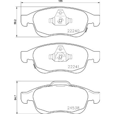 4 Plaquettes De Frein Brembo P 23 165