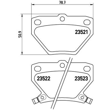 4 Plaquettes De Frein Brembo P83052
