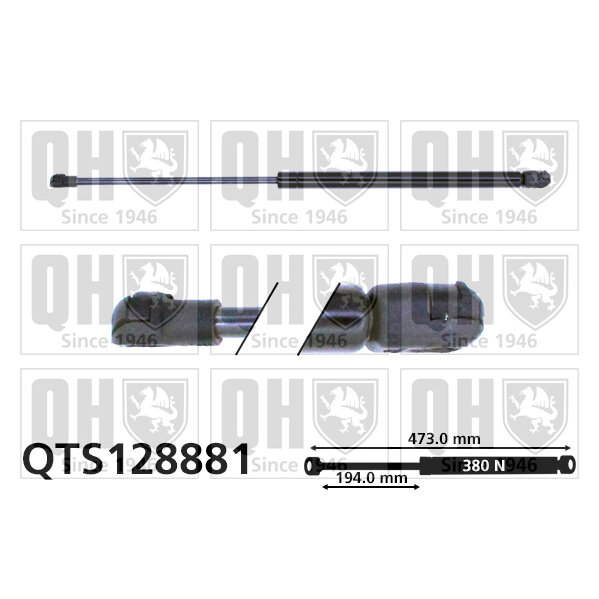 Vérin De Coffre Quinton Hazell Qts128881