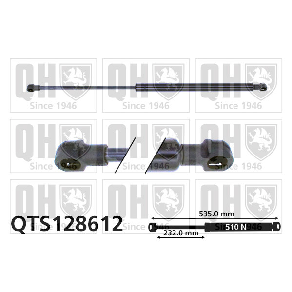 Vérin De Coffre Quinton Hazell Qts128612