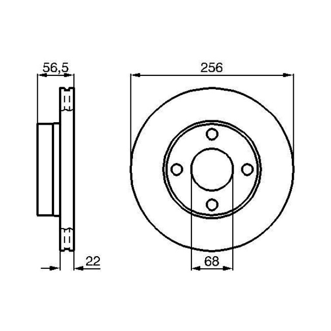 2 Disques De Frein Bosch 0986478550