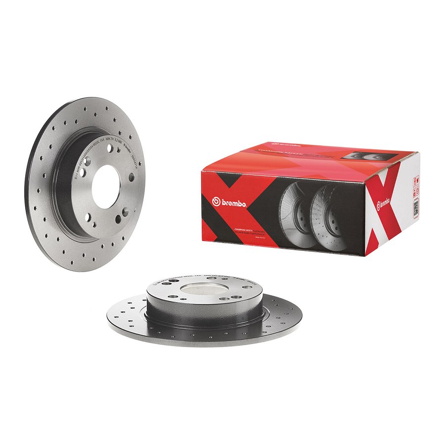 2 Disques De Frein Brembo Xtra Vernis Uv 08.a147.1x