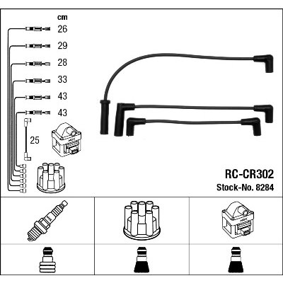 Faisceau D'allumage Ngk Rc-cr302