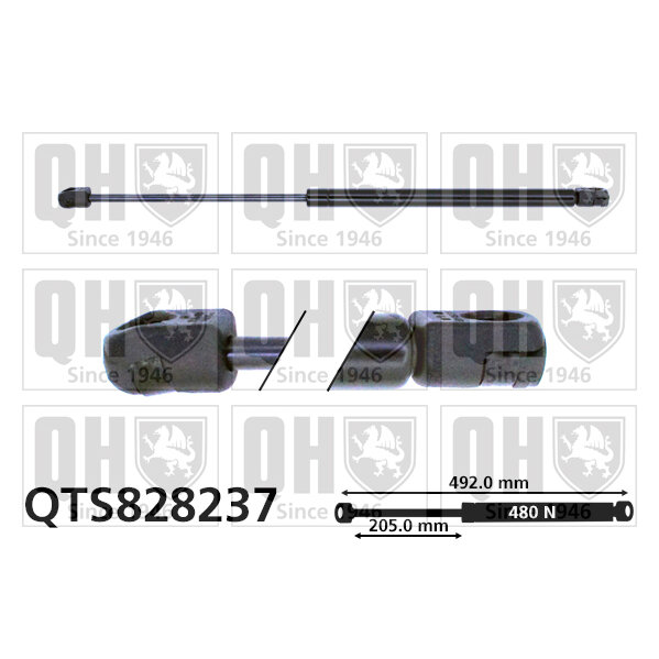 Vérin De Coffre Quinton Hazell Qts828237