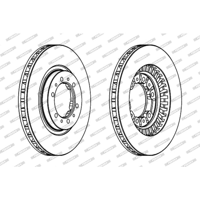 2 Disques De Frein Ferodo Ddf974