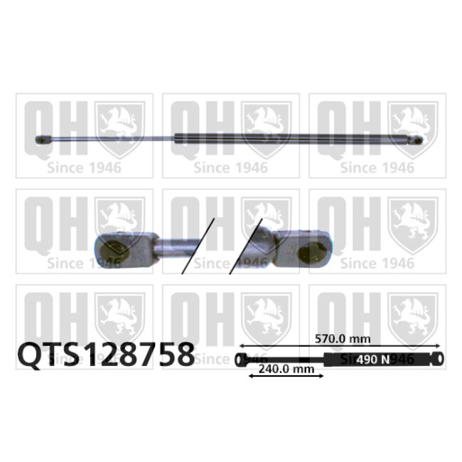 Vérin De Coffre Quinton Hazell Qts128758