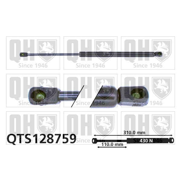 Vérin De Coffre Quinton Hazell Qts128759