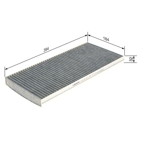 Filtre D'habitacle À Charbon Actif Bosch R2410