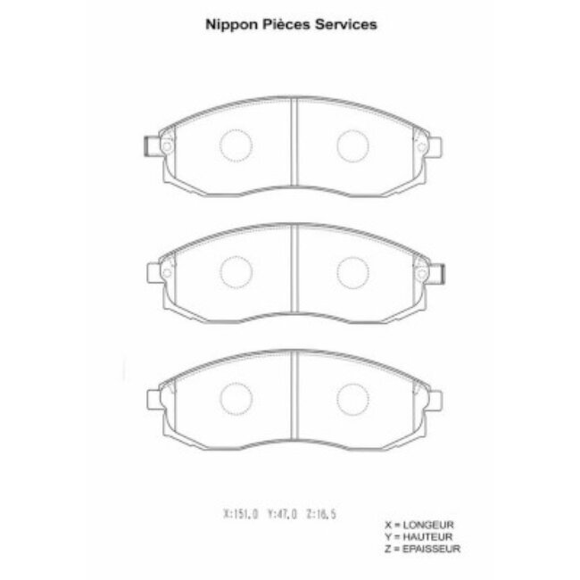 4 Plaquettes De Frein Nps N360n78