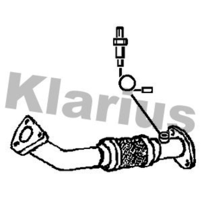 Tuyau Avant Pour Catalyseur Klarius 302019