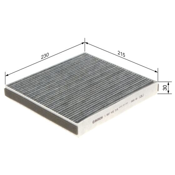 Filtre D'habitacle À Charbon Actif Bosch R2319