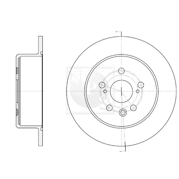 1 Disque De Frein Nps T331a28
