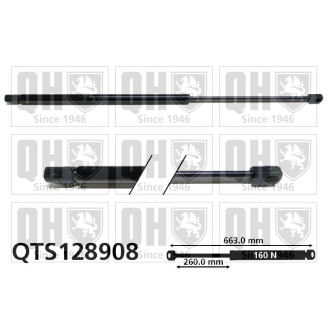 Vérin De Coffre Quinton Hazell Qts128908