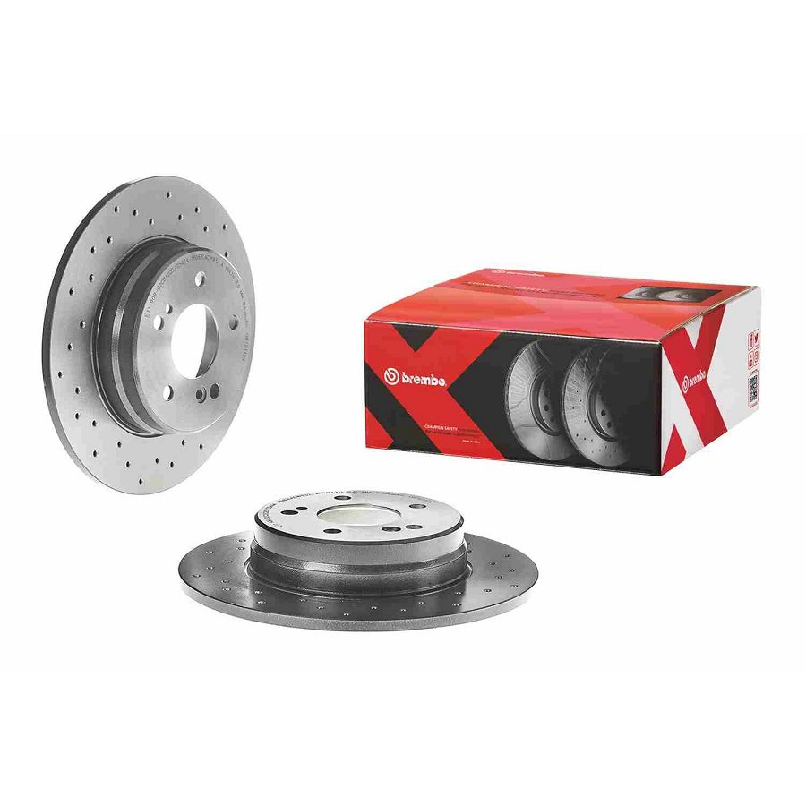 2 Disques De Frein Brembo Xtra Vernis Uv 08.7211.2x