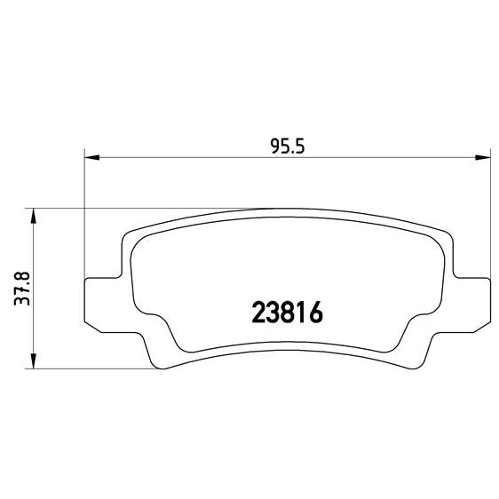4 Plaquettes De Frein Brembo P83065
