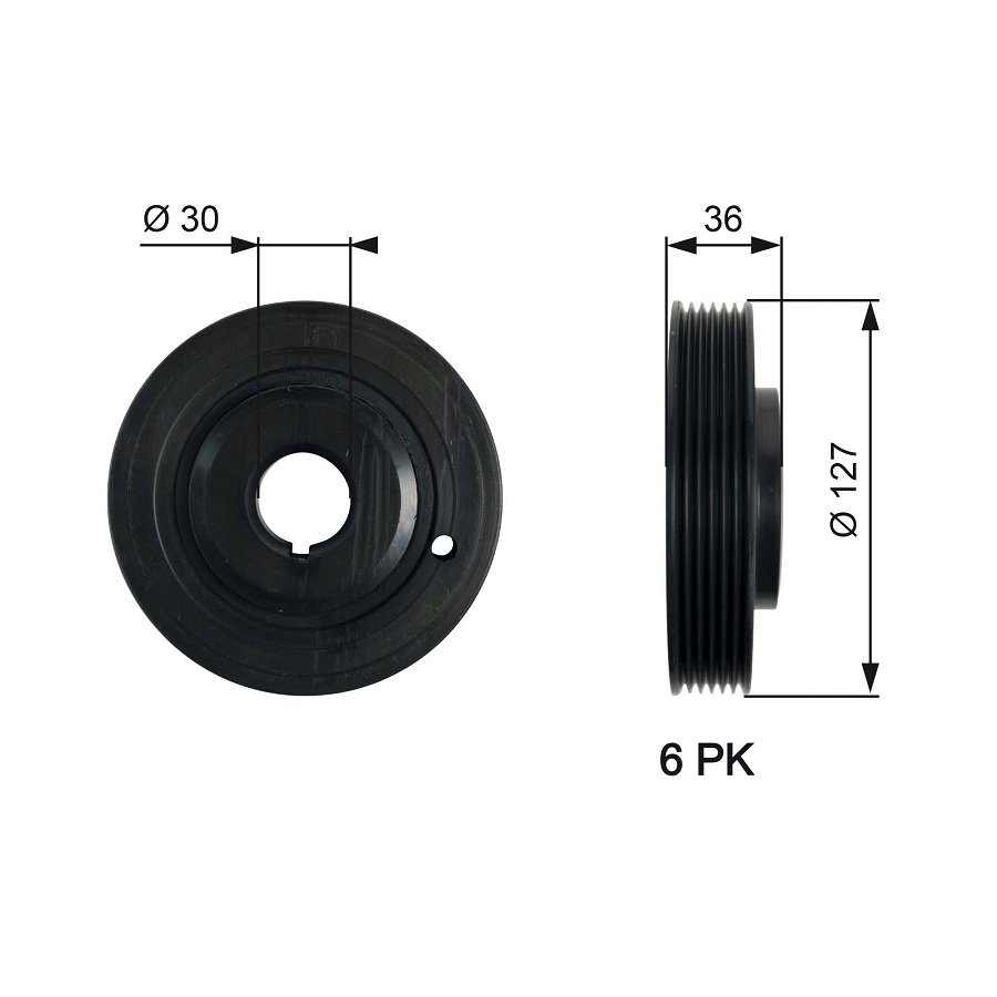 Poulie Damper Gates Tvd1097