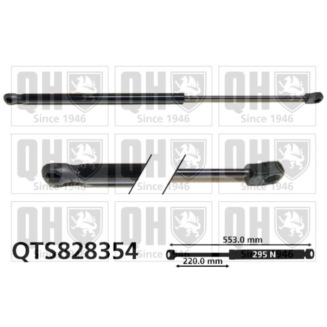 Vérin De Capot Quinton Hazell Qts828354