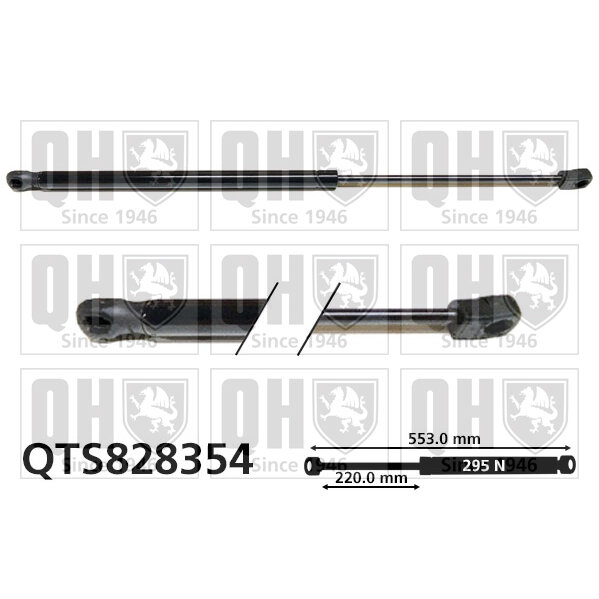 Vérin De Capot Quinton Hazell Qts828354