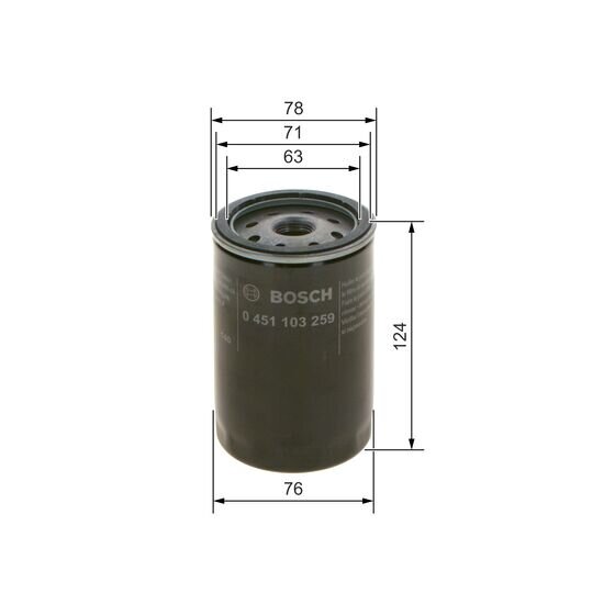 Filtre À Huile Bosch 0451103259