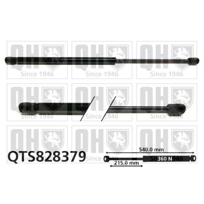 Vérin De Vitre Arrière Quinton Hazell Qts828379