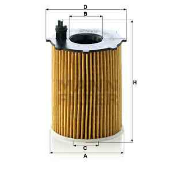 Filtre À Huile Mann-filter Hu716/2x